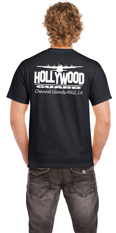 146th AW Hollywood Guard C-130  - Mens T-shirt Black- Limited Edition